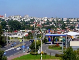 Miasto, w dolinie rzeki Kamiennej